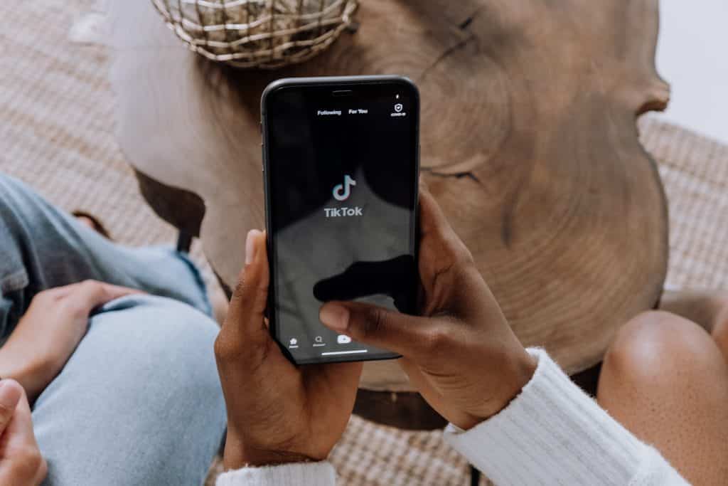 tiktok app on a cell phone